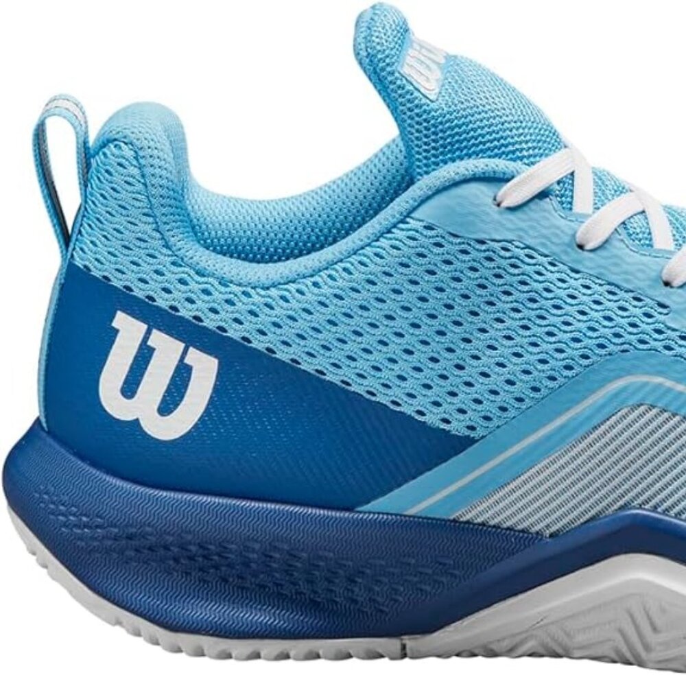 Wilson Women's White Blue Rush Pro Lite OrthoLite Tennis Shoes Size 8 - Picture 4 of 12